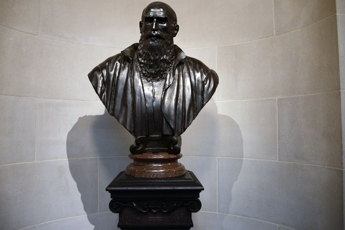 02-4 Bust Of A Jurist - Danese Cattaneo 1540 In The Garden Court Frick Collection New York City